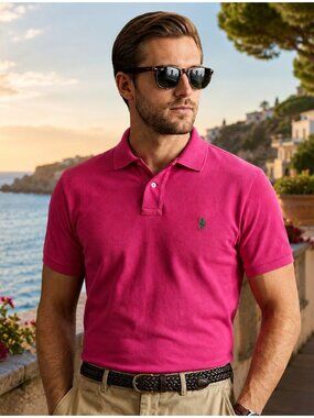Polo Ralph Lauren Men’s Classic Fit Polo Shirt Collared Pullover Classic Tee